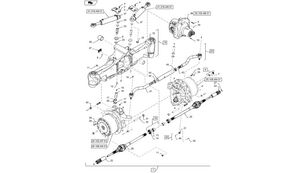 New Holland 47385057 eje motriz para New Holland T6090 T6070 tractor de ruedas