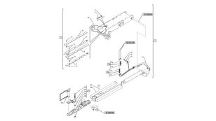 Pręt 251mm l x 60mm w x 30mm thk, 50.8mm otra pieza de transmisión para New Holland T6090 T6070  tractor de ruedas