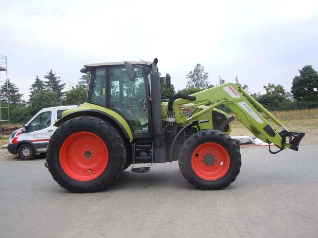 Claas Arion 410 CIS + FL 100 tractor de ruedas